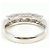 Autre Marque Platin-Ehering mit Diamant - Ansicht 4