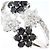 Autre Marque Anello fede in oro bianco 14K con diamante nero D'oro - vista 2