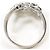 Autre Marque Anello fede in oro bianco 14K con diamante nero D'oro - vista 3