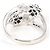 Autre Marque Anello fede in oro bianco 14K con diamante nero D'oro - vista 4