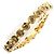 Autre Marque Pulsera de amuletos en oro amarillo 18K con diamantes marrones Castaño Dorado