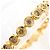Autre Marque Pulsera de amuletos en oro amarillo 18K con diamantes marrones Castaño Dorado - vista 2
