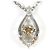 Autre Marque Collar de platino con diamantes marrones