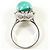 Autre Marque Anello fede in platino con diamante e malachite - vista 3