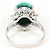 Autre Marque Anello fede in platino con diamante e malachite - vista 4