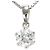 Autre Marque Platin-Halskette mit Diamant
