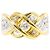 Autre Marque Ehering aus Platin und Gelbgold mit Diamant Golden