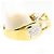 Autre Marque Ehering aus Platin und Gelbgold mit Diamant Golden - Ansicht 3