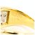 Autre Marque Ehering aus Platin und Gelbgold mit Diamant Golden - Ansicht 6