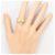 Autre Marque Ehering aus Platin und Gelbgold mit Diamant Golden - Ansicht 7