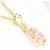 Autre Marque Collier en or jaune 14K avec zircone rose Doré - vue 2