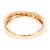 Autre Marque Ehering aus 14K Roségold mit Diamant Golden - Ansicht 3