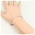 Autre Marque Bracelet charm élégant en or blanc 18K Doré - vue 5