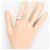 Autre Marque Ehering aus 18K Weißgold mit Diamant Golden - Ansicht 7