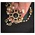 Colar Dolce & Gabbana com pérolas e cristais Preto Branco Gold hardware - vista 4