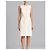 Vestido blanco sin mangas Carolina Herrera con volantes - vista 7