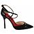 Décolleté Carolina Herrera vernice e camoscio nere Nero