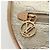 LOUIS VUITTON Monogram Laminated Jacquard Loop Bag Gold M22928 LV Auth 206919SM Dourado - vista 21
