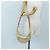 LOUIS VUITTON Monogram Laminated Jacquard Loop Bag Gold M22928 LV Auth 206919SM Dourado - vista 26