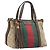 Borsa a mano GUCCI GG Canvas Bamboo Beige Gold Tone 353114 Auth LN077A