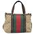 Borsa a mano GUCCI GG Canvas Bamboo Beige Gold Tone 353114 Auth LN077A - vista 2
