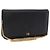 Borsa a Tracolla con Catena Christian Dior Pelle Nero Oro Auth bs37500 D'oro