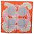 Hermès HERMES Carre 90 Seidentuch Orange Hellblau "Le Gui du Chene" Auth ki6875M - Ansicht 13