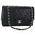 Borsa CHANEL Chain Big Matelasse30 Pelle Caviar Nero Oro CC Auth BA16027SAV D'oro