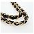 Borsa CHANEL Chain Big Matelasse30 Pelle Caviar Nero Oro CC Auth BA16027SAV D'oro - vista 8