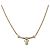 Collana Christian Dior CD Stone metallo Gold Auth 205476 D'oro