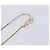 Collana Christian Dior CD Stone metallo Gold Auth 205476 D'oro - vista 14