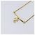 Collana Christian Dior CD Stone metallo Gold Auth 205476 D'oro - vista 3