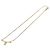 Collana Christian Dior CD Stone metallo Gold Auth 205476 D'oro - vista 9