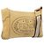 FENDI Celeria Schultertasche aus Leder Beige Silber 8BT113 Auth BA16119