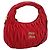 Sac à main Miu Miu Matelassé Satin 2way Rouge Or Auth 207610M Doré