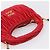 Sac à main Miu Miu Matelassé Satin 2way Rouge Or Auth 207610M Doré - vue 7