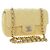 Bolso de hombro CHANEL Mini Matelasse con cadena en Tweed Yellow Gold CC Auth BA16205SM Amarillo