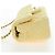 Bolso de hombro CHANEL Mini Matelasse con cadena en Tweed Yellow Gold CC Auth BA16205SM Amarillo - vista 3