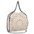 Stella Mc Cartney Stella McCartney Borsa a tracolla con catena Falabella Knit 2way Ivory Auth 200538V Argento Crudo