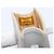 CHANEL Matelasse Mini Pouch Lamb Skin Gray Silver CC Auth 207566A Braun Silber - Ansicht 12