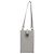 CHANEL Matelasse Mini Pouch Lamb Skin Gray Silver CC Auth 207566A Braun Silber - Ansicht 13