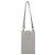 CHANEL Matelasse Mini Pouch Lamb Skin Gray Silver CC Auth 207566A Braun Silber - Ansicht 2