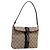 Borsa a tracolla GUCCI GG Canvas Jackie Beige Silver 001 3734 Auth ep16380V Argento