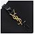 Autre Marque Saint Laurent LE 5A 7 Mini Hand Bag Smooth Calf Skin Black Gold Auth ka6389M Nero D'oro - vista 17