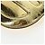 FENDI Shoulder Pouch Leather Gold Auth 206841M Dourado - vista 16