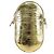 FENDI Shoulder Pouch Leather Gold Auth 206841M Dourado - vista 2