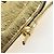 FENDI Shoulder Pouch Leather Gold Auth 206841M Dourado - vista 20
