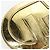 FENDI Shoulder Pouch Leather Gold Auth 206841M Dourado - vista 21
