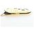 FENDI Shoulder Pouch Leather Gold Auth 206841M Dourado - vista 3