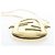 FENDI Shoulder Pouch Leather Gold Auth 206841M Dourado - vista 5